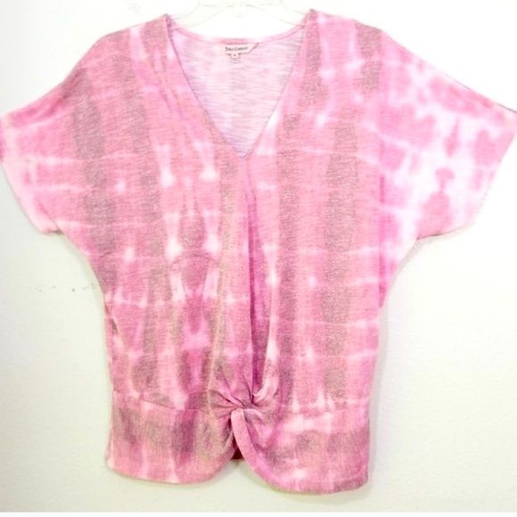 Brand NEW, Juicy Couture Pink tie dye over sized Batwing Blouse - Picture 3 of 7